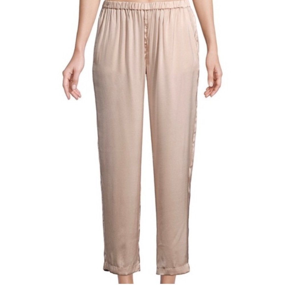 SKIN Rose Pink Silk Blend Pajama Pants